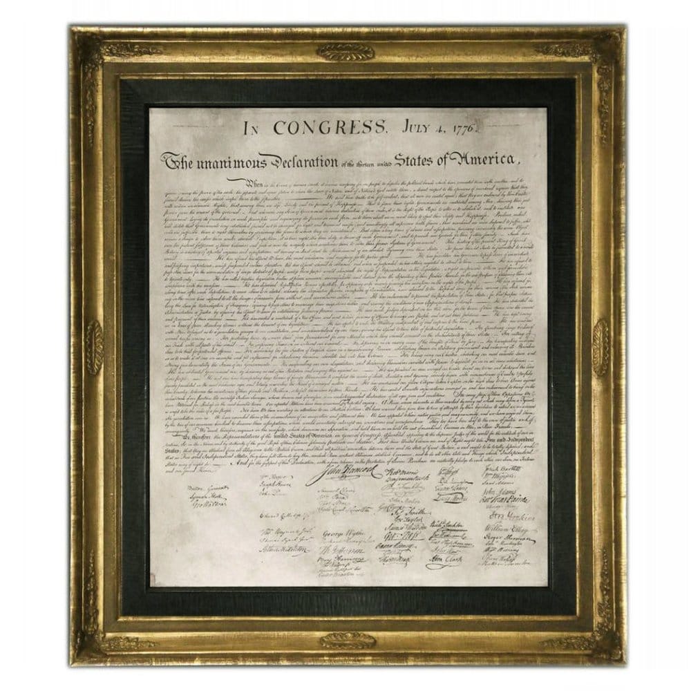 Glen Rock Public Library Chosen to Host a Replica of the 1823 William J. Stone Engraving  of the Declaration of Independence