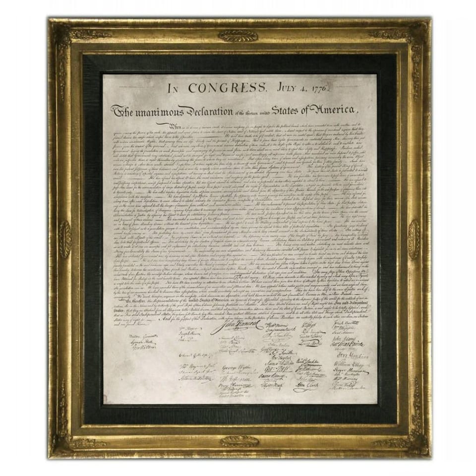 Glen Rock Public Library Chosen to Host a Replica of the 1823 William J. Stone Engraving  of the Declaration of Independence